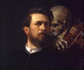 Autoportrait avec la Mort jouant du violon - Bocklin