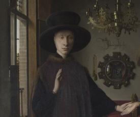 Les Epoux Arnolfini, détail – Jan Van Eyck – Huile sur bois - Londres, National Gallery 