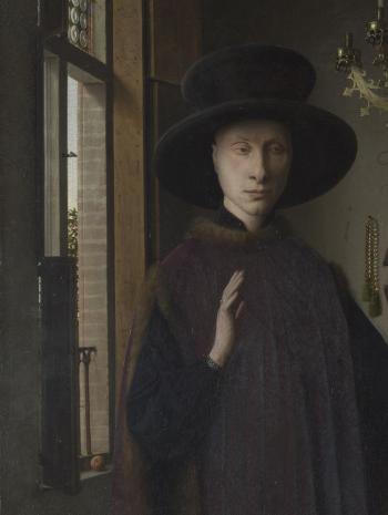 Les Epoux Arnolfini, détail – Jan Van Eyck – Huile sur bois - Londres, National Gallery