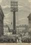 Mise en place de la statue de Napoléon Ier sur la colonne Vendôme