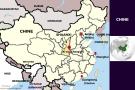 Carte géographique de la Chine - La province du Shaanxi