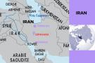 Carte géographie de l'Iran