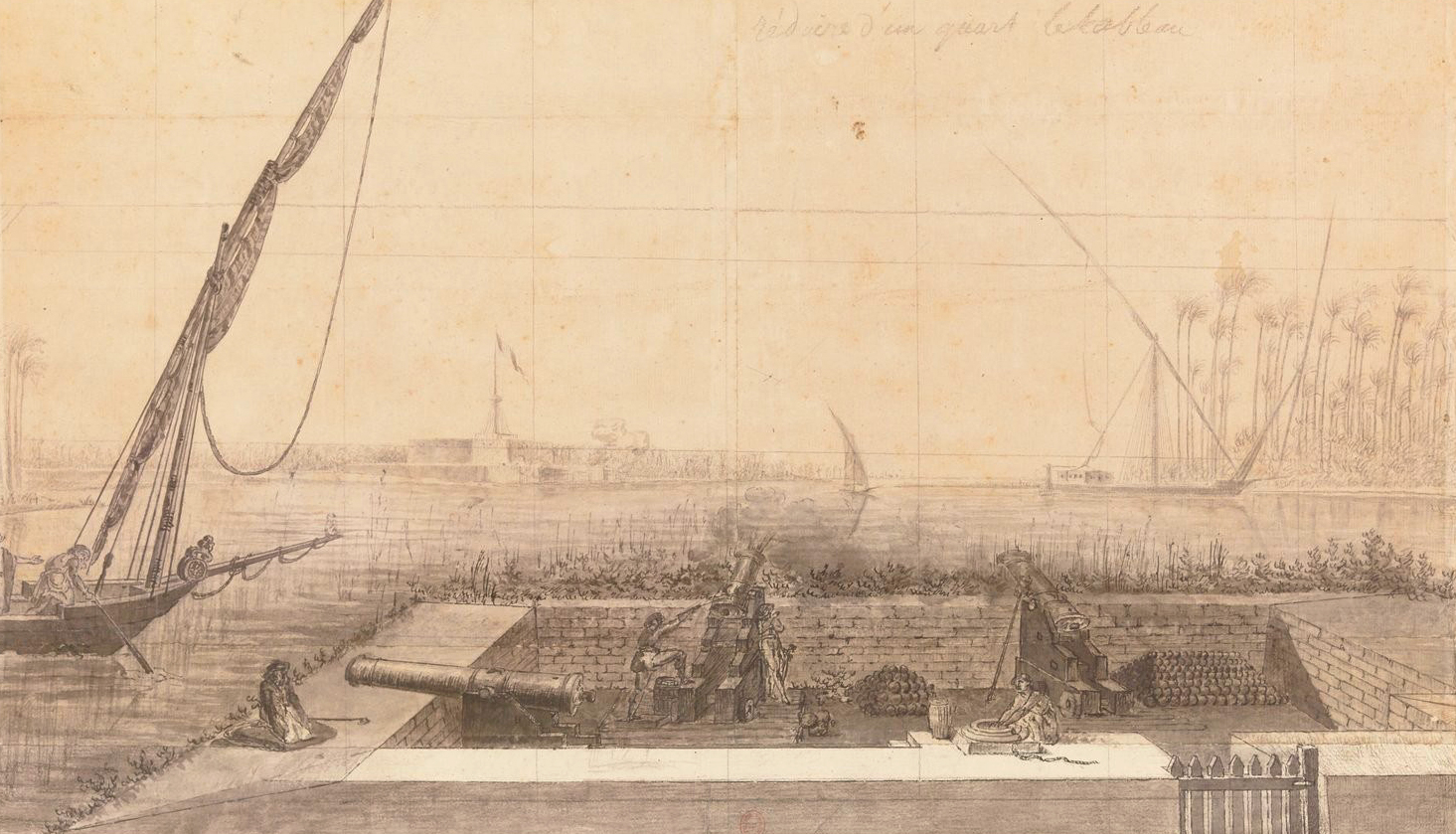 Environs de Rosette. Vue de l’embouchure du Nil