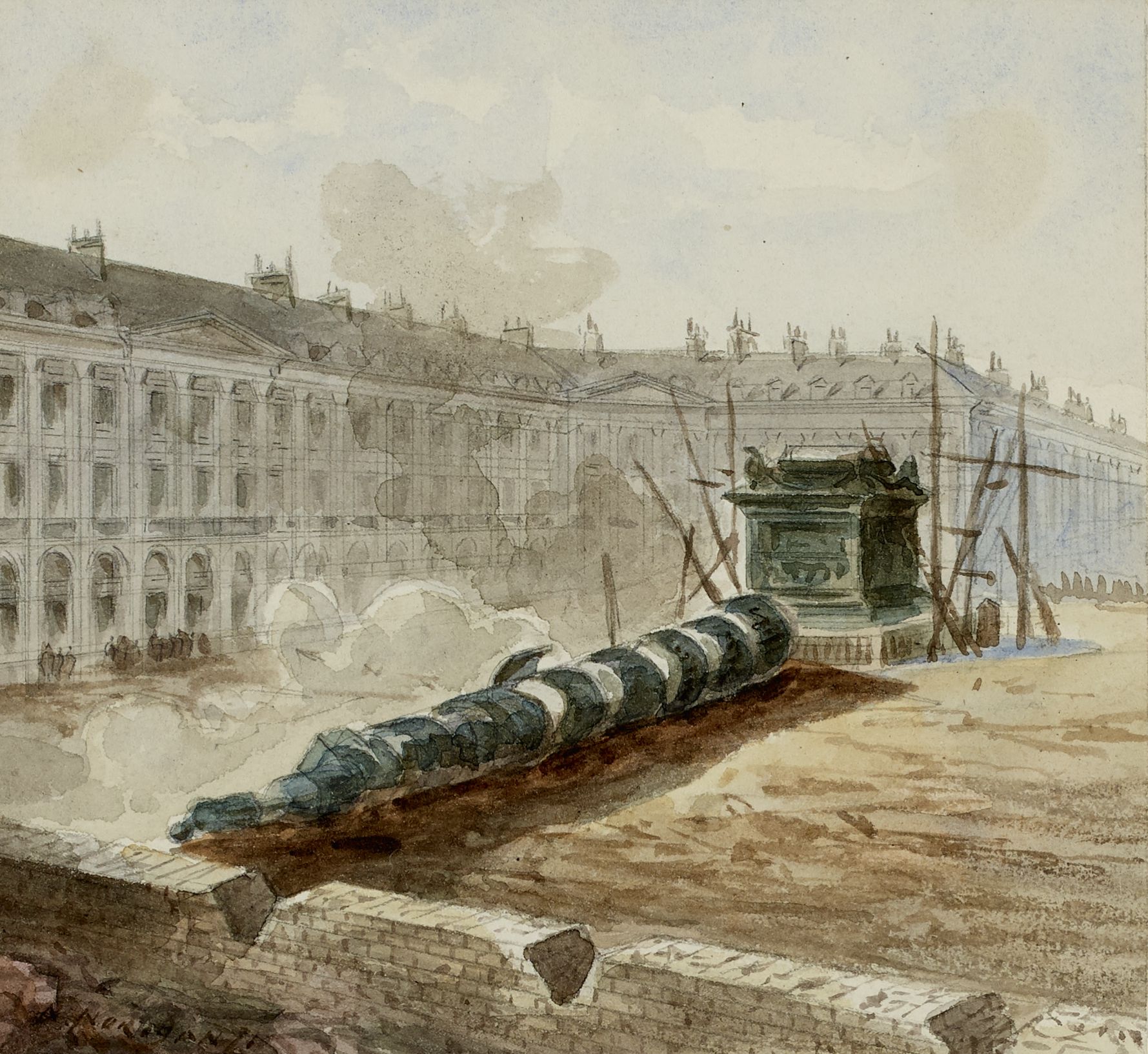La colonne Vendôme renversée