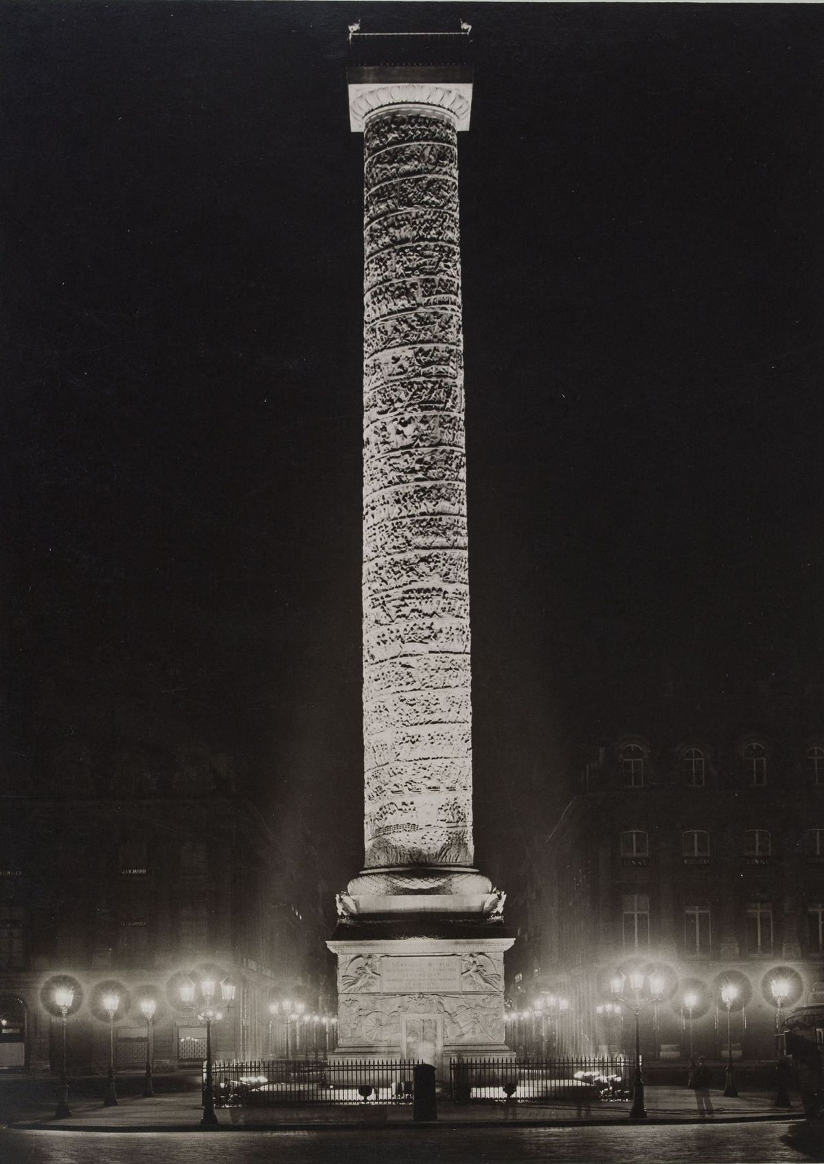 Éclairage de nuit, colonne Vendôme