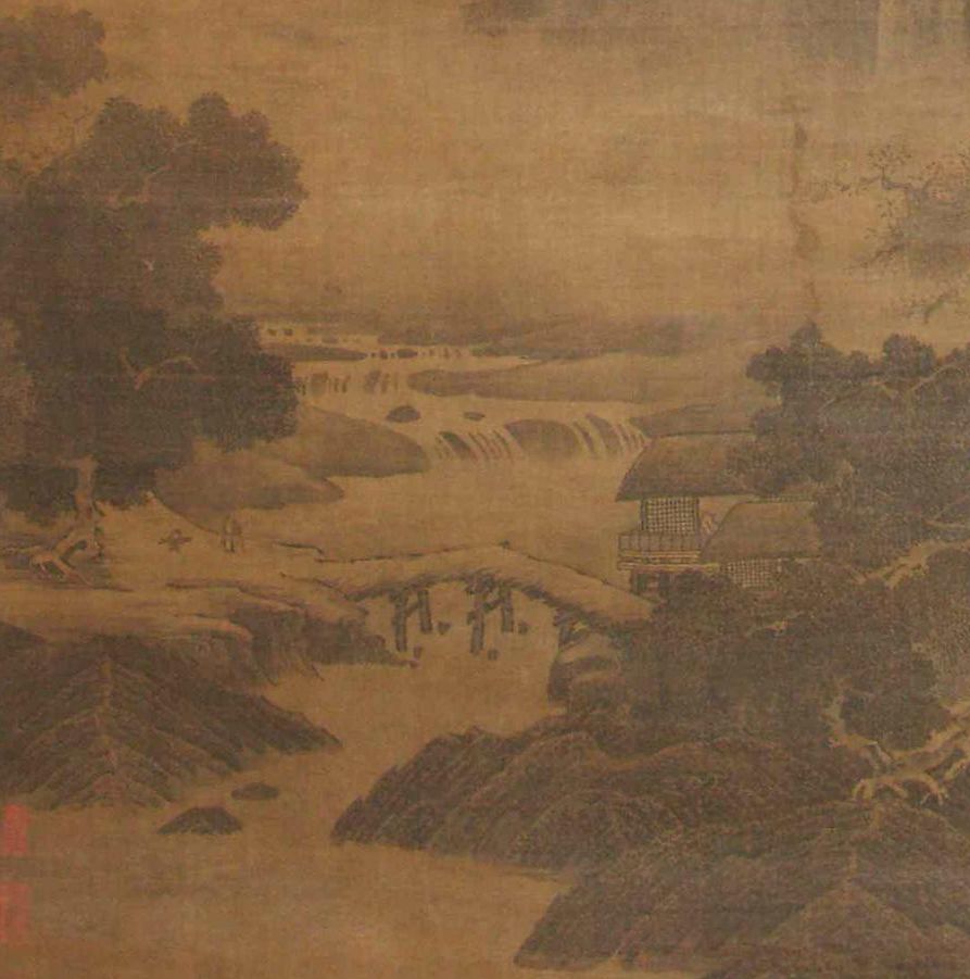 Transportant une cithare "qin" pour aller voir un ami