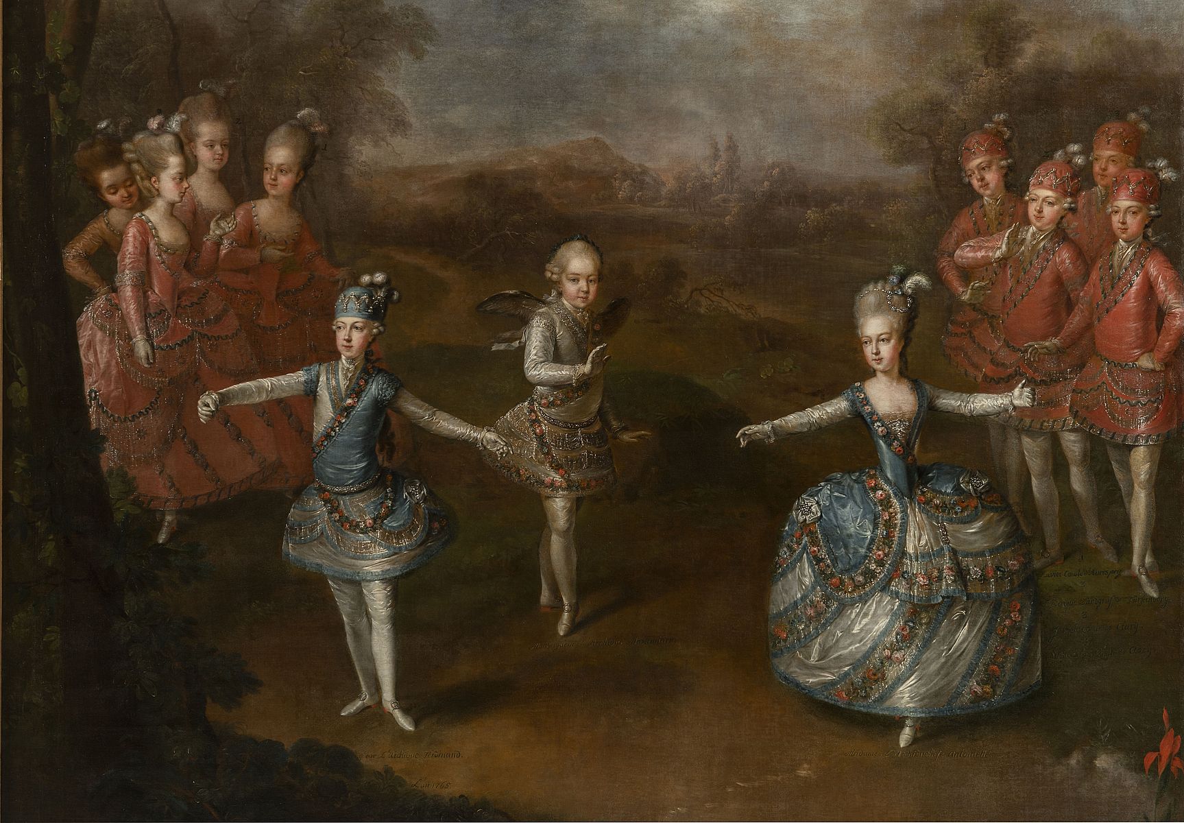Représentation du ballet-pantomine « Le Triomphe de l’amour » le 24 janvier 1765 à Schönbrunn
