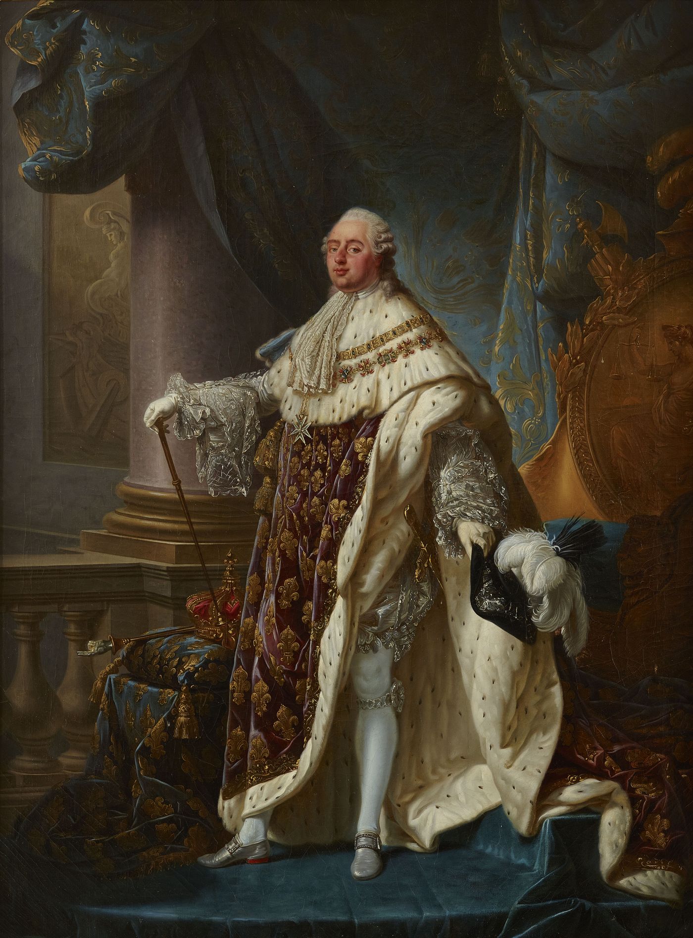 Louis XVI, roi de France et de Navarre, revêtu du grand costume royal en 1779
