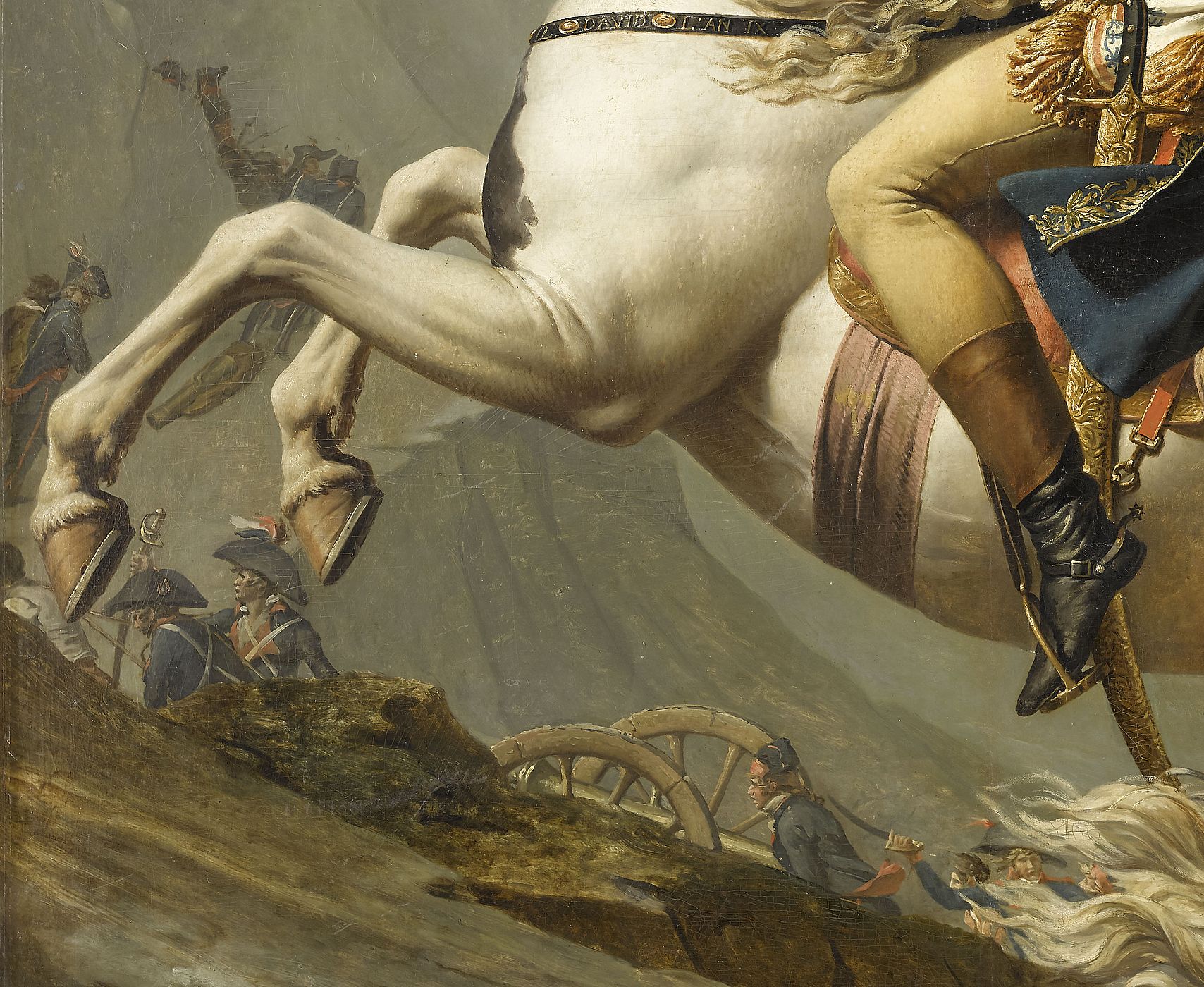 Le Premier consul franchissant les Alpes au col du Grand Saint-Bernard