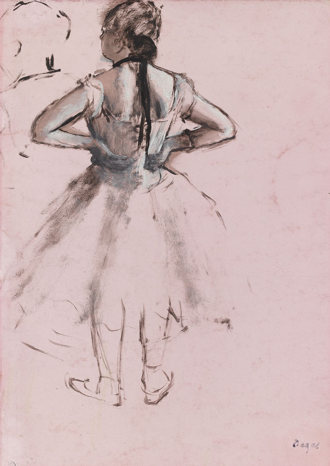 Danseuse, vue de dos, les mains sur les hanches Danseuse, vue de dos, les mains sur les hanches