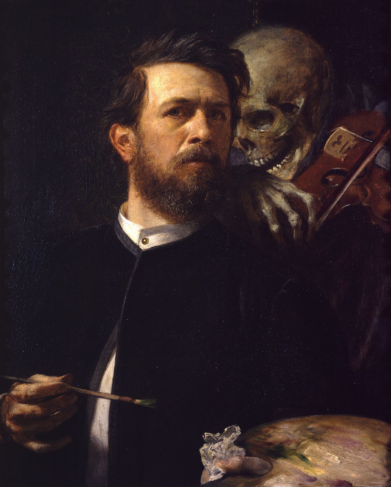 Autoportrait avec la Mort jouant du violon