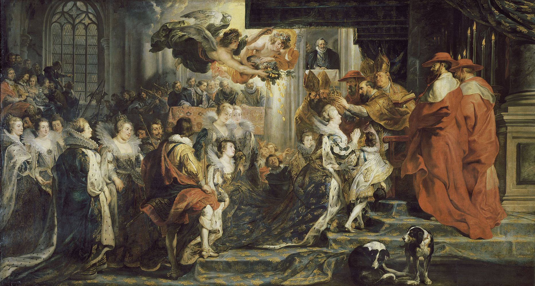 Le Couronnement de la reine à l'abbaye de Saint-Denis, le 13 mai 1610