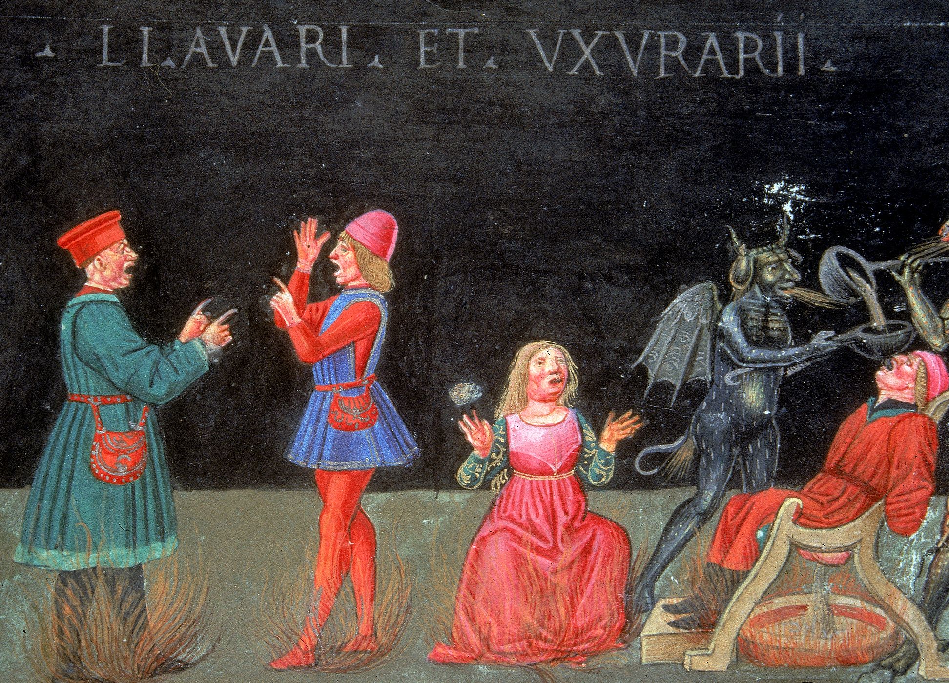 Les Tourments de l'Enfer pour les avares et les usuriers