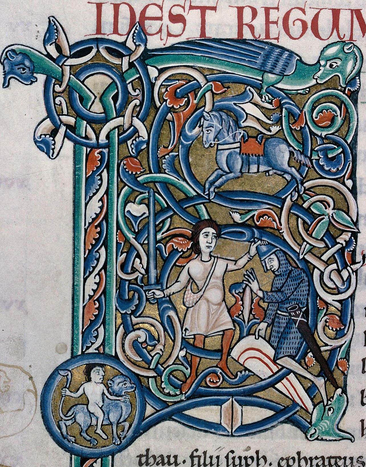 Initiale historiée Initiale historiée