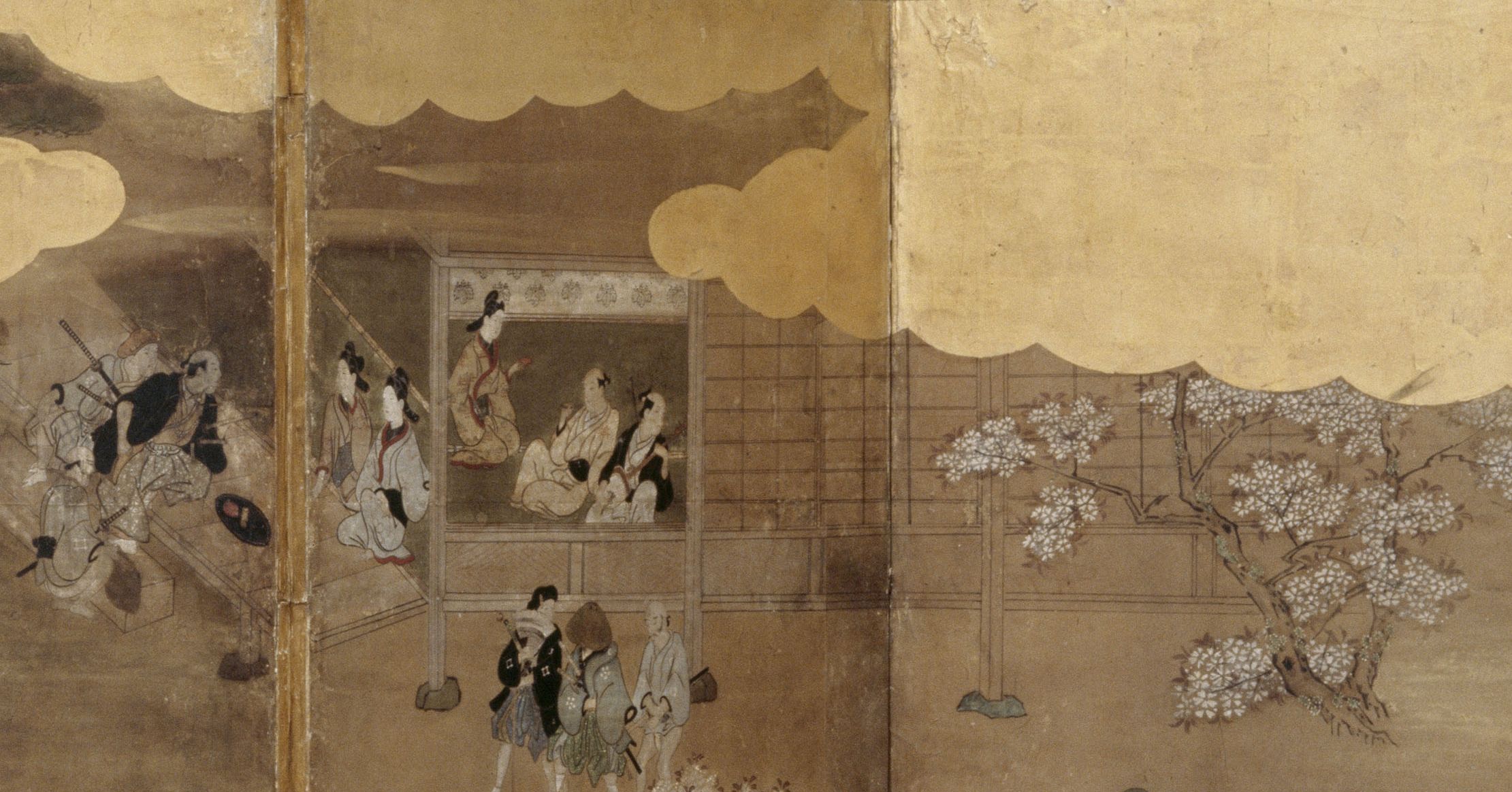 Divertissements sous les cerisiers en fleurs