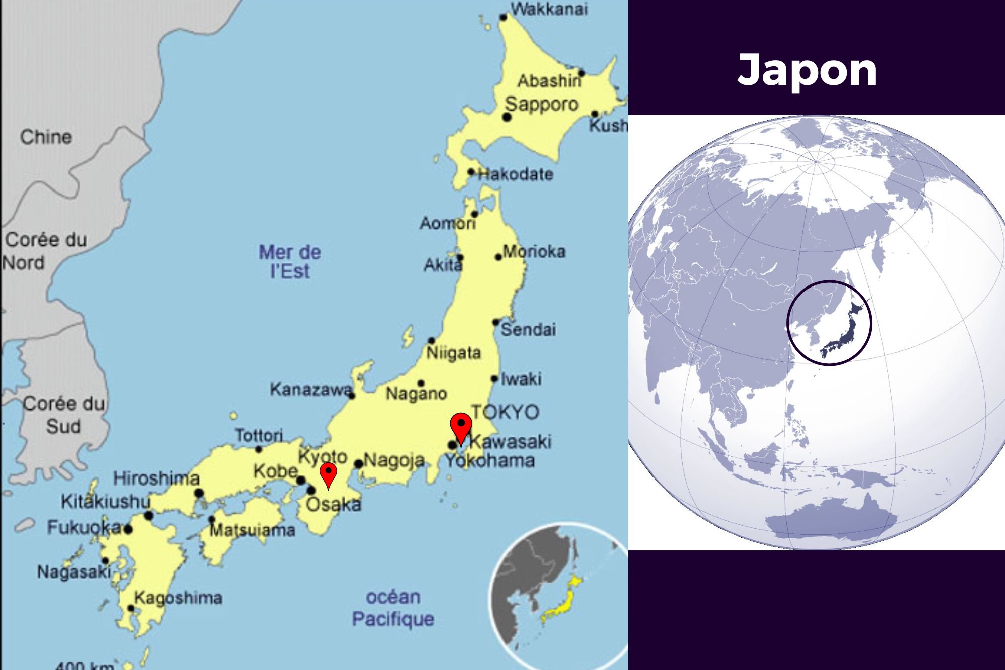 Carte du Japon