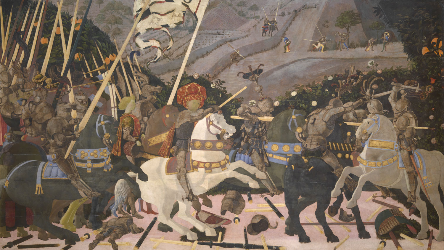 Niccolò Mauruzi da Tolentino à la bataille de San Romano