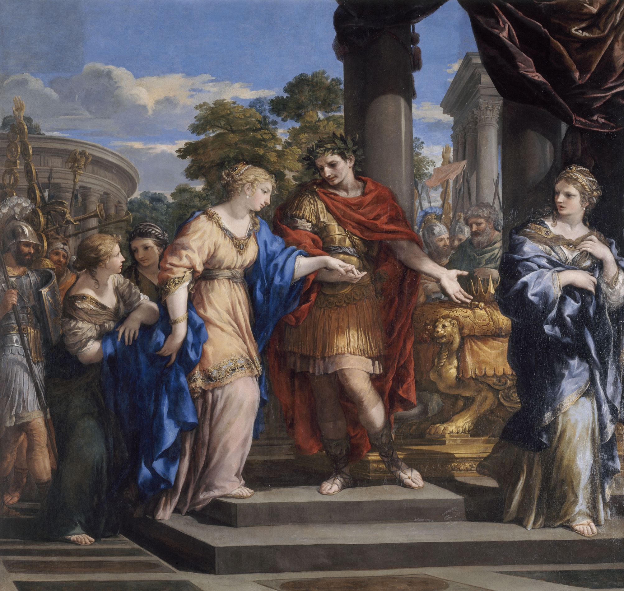 César remet Cléopâtre sur le trône d’Égypte