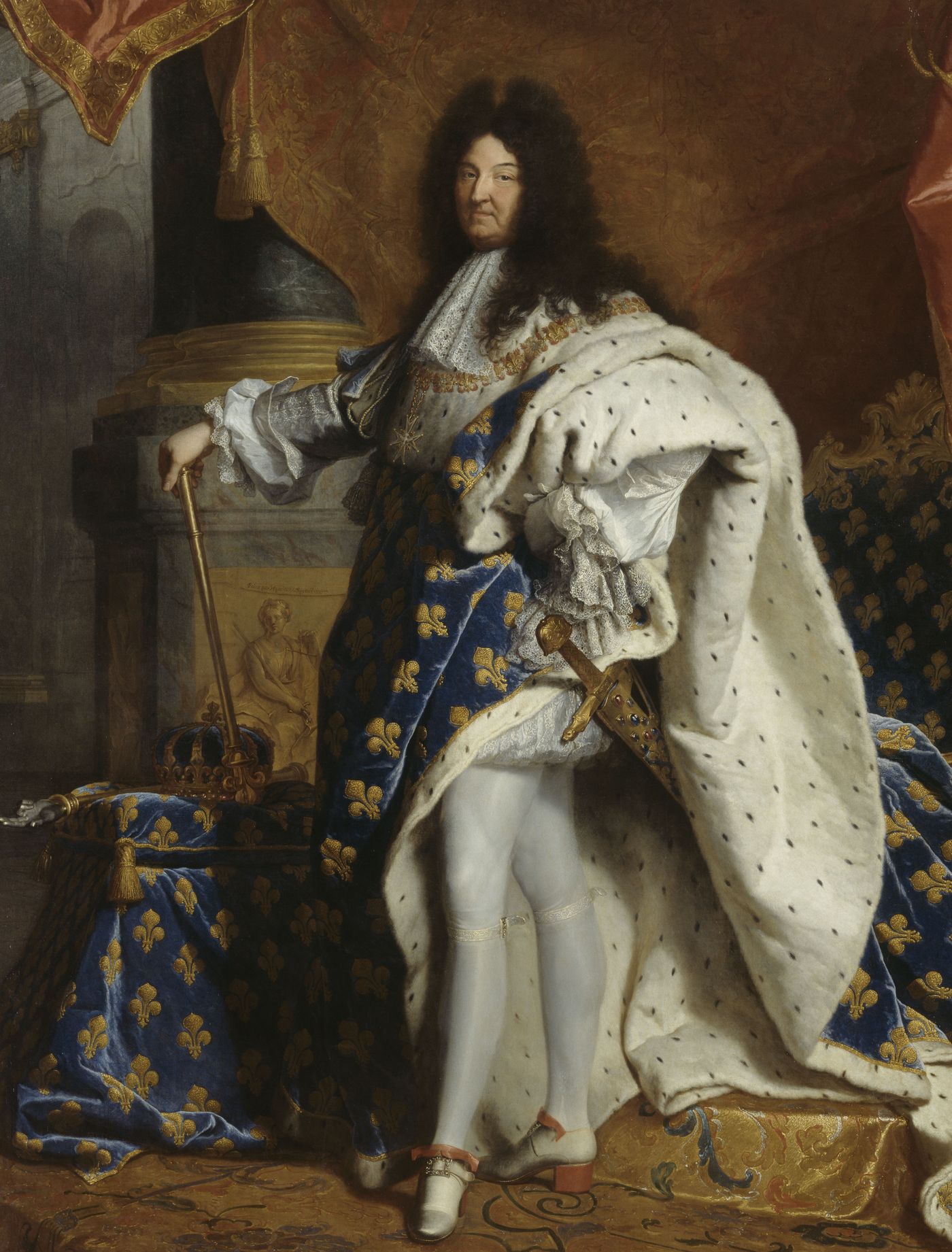 Portrait de Louis XIV en costume de sacre Portrait de Louis XIV en costume de sacre