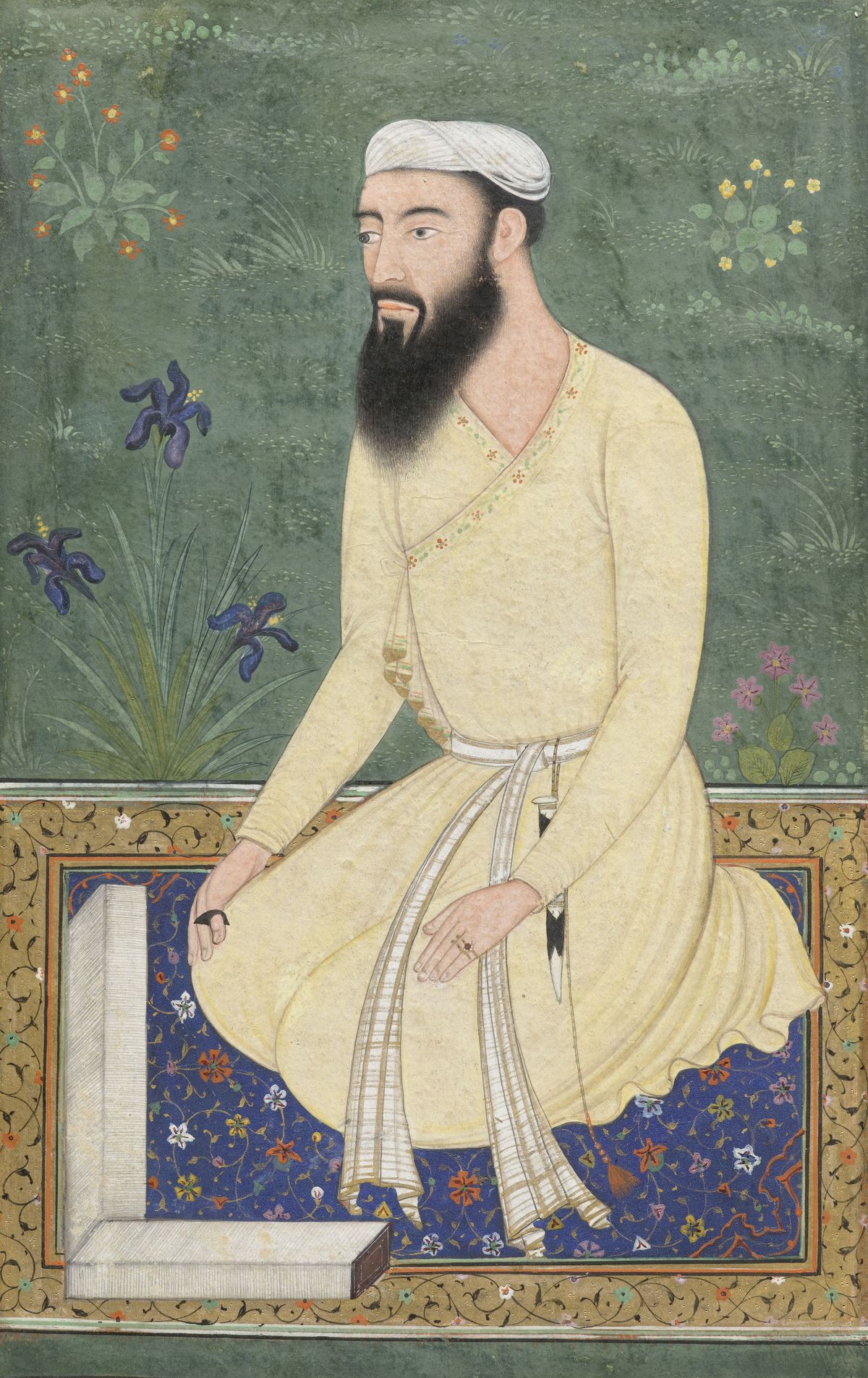 Portrait de Muzaffar Khan Turbati, gouverneur du Bengale  Portrait de Muzaffar Khan Turbati, gouverneur du Bengale