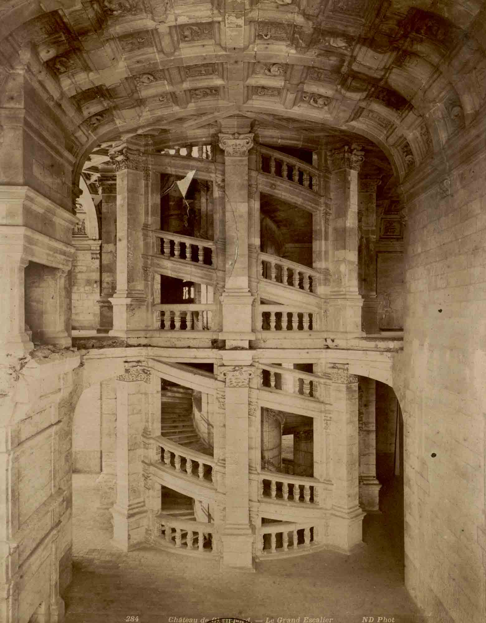 Le grand escalier de Chambord