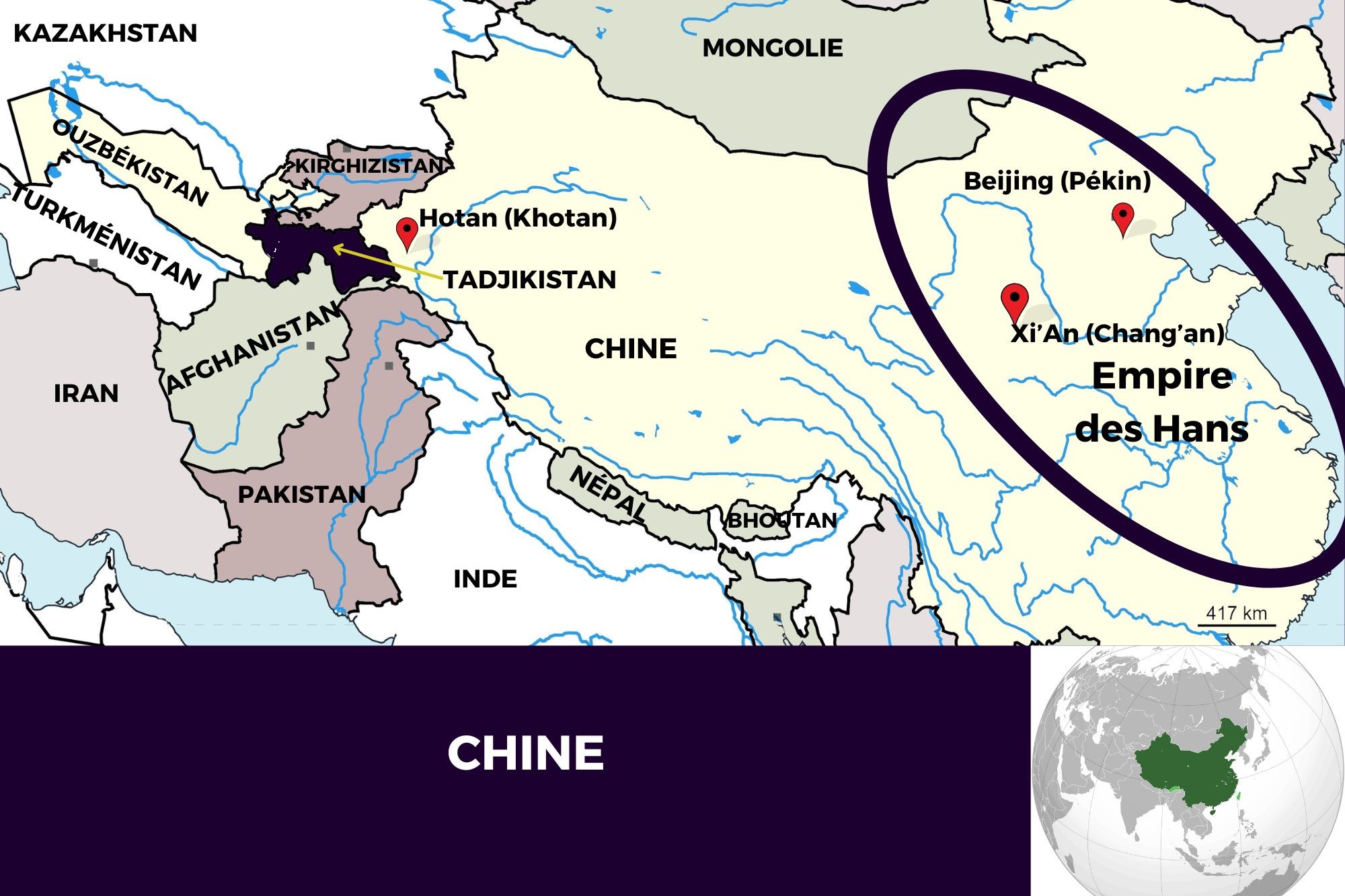 Carte de la Chine