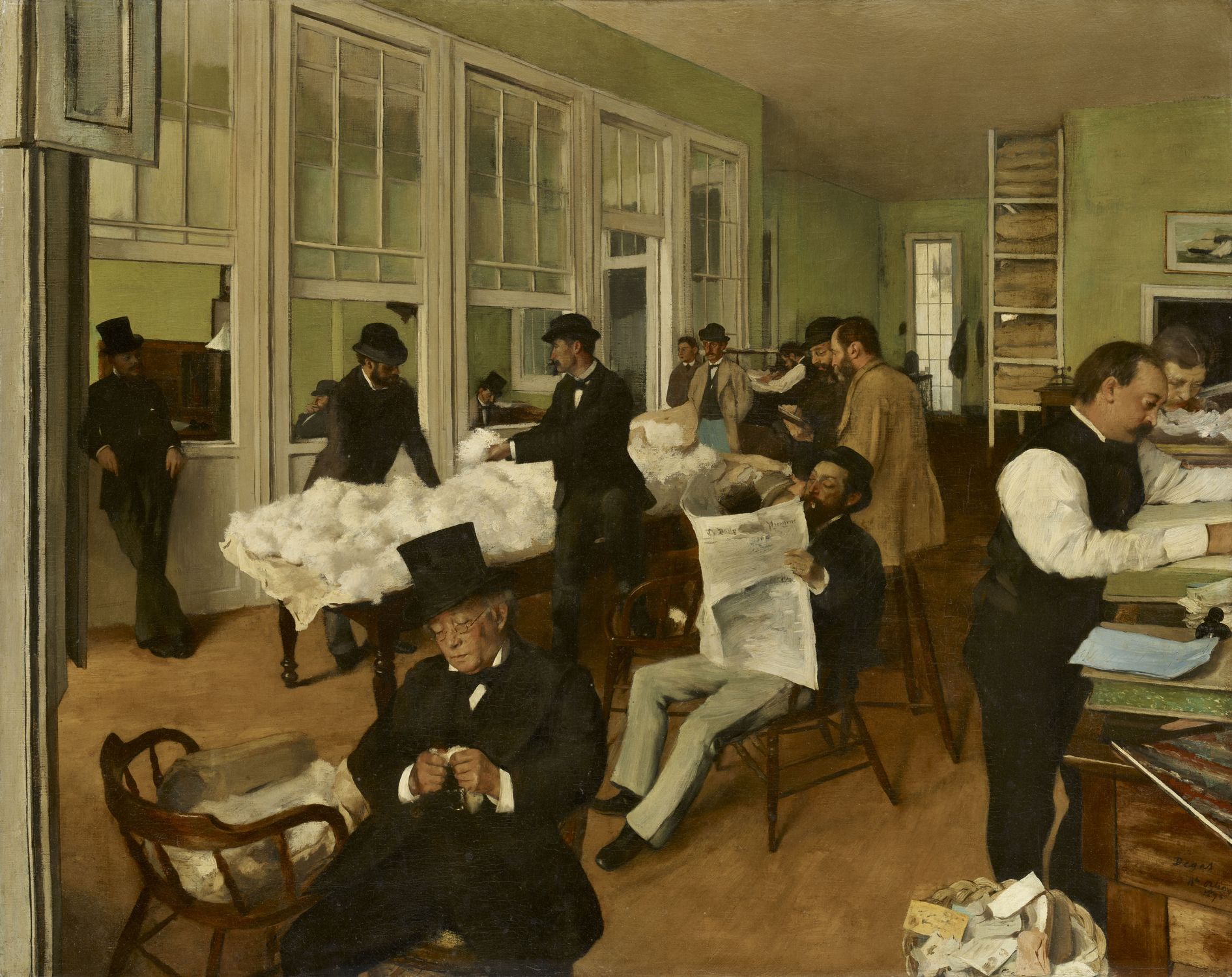 Un bureau de coton à la Nouvelle-Orléans Un bureau de coton à la Nouvelle-Orléans