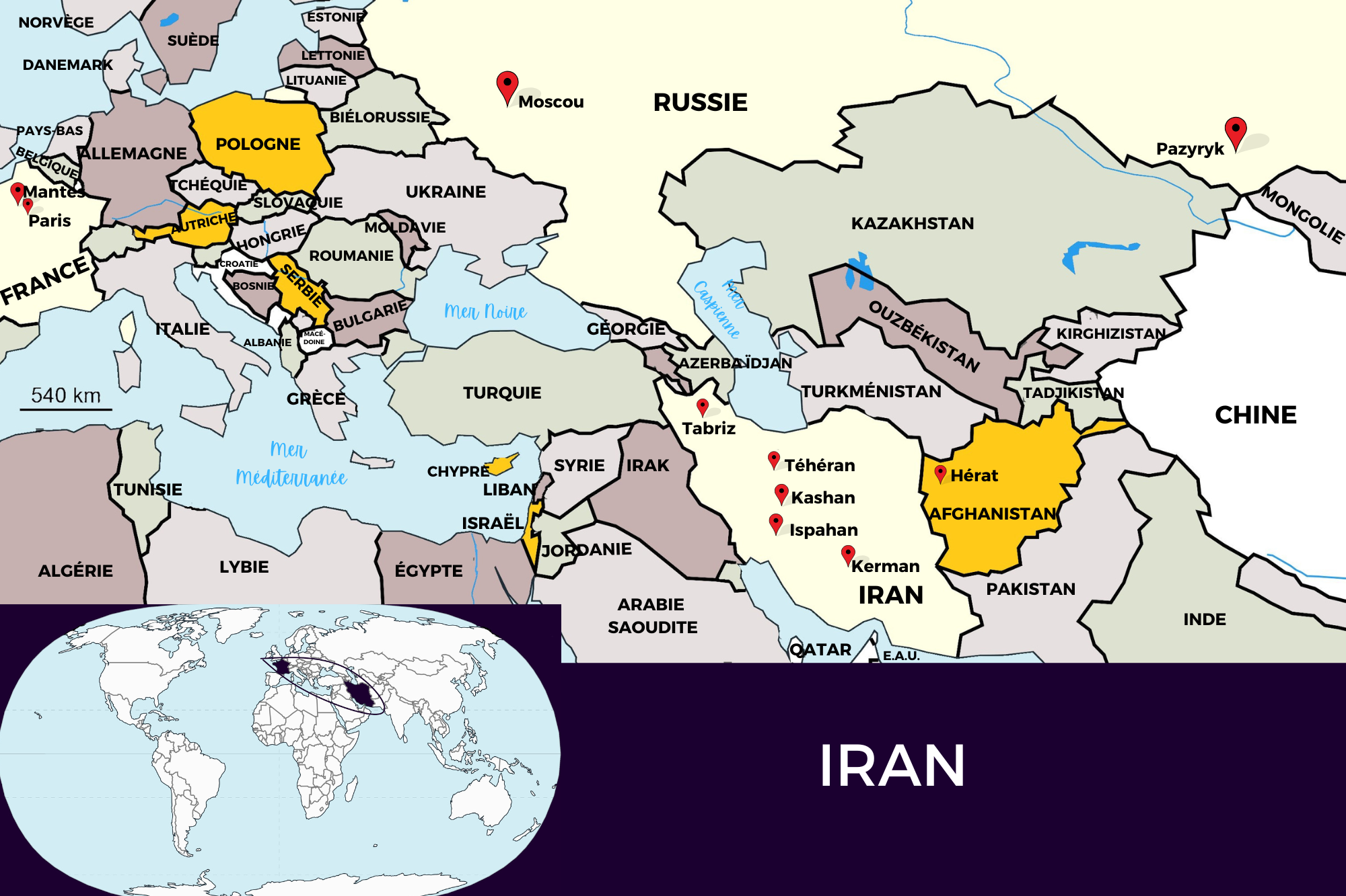 Carte géographique Carte géographique