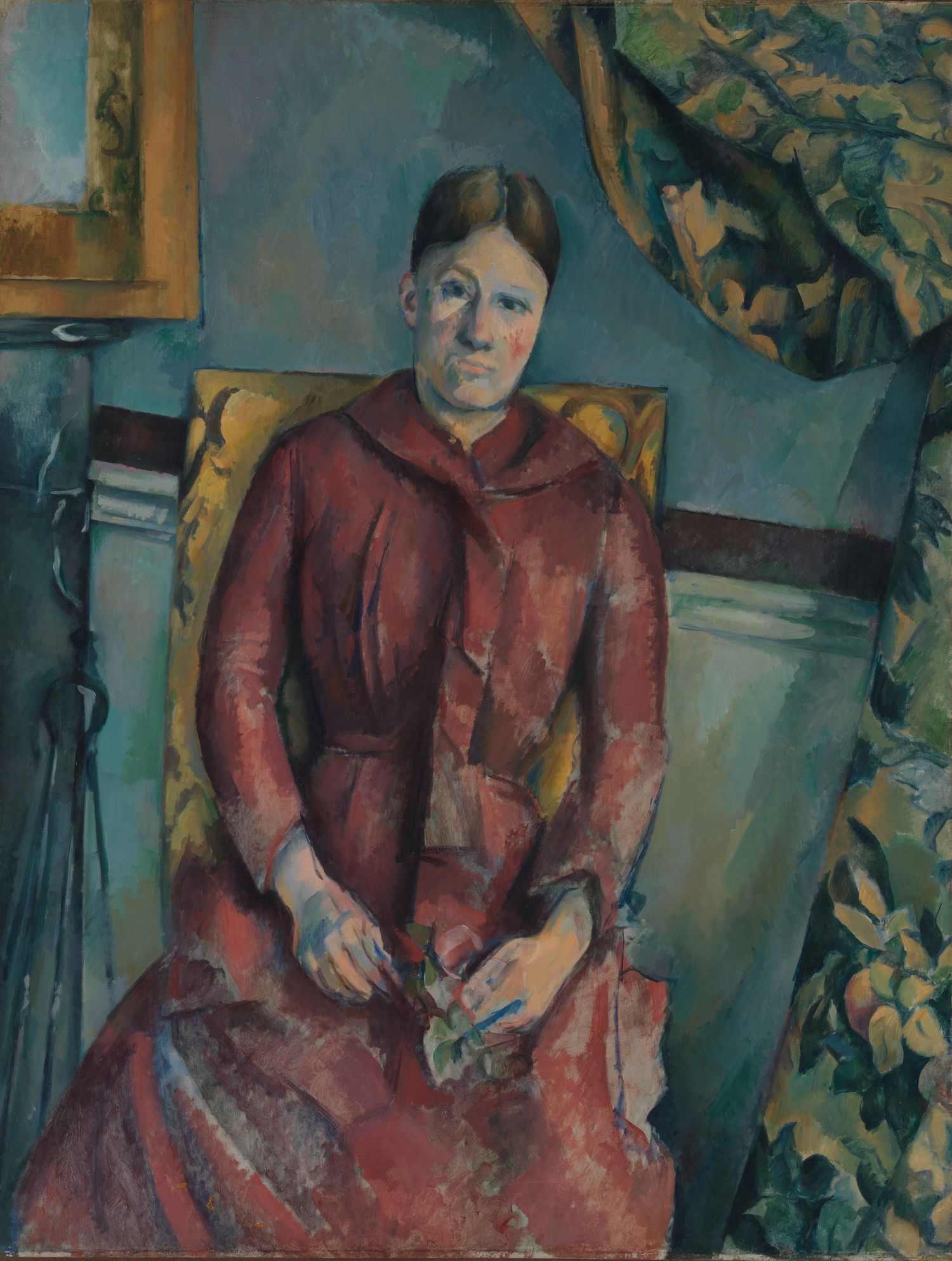 Madame Cézanne en robe rouge