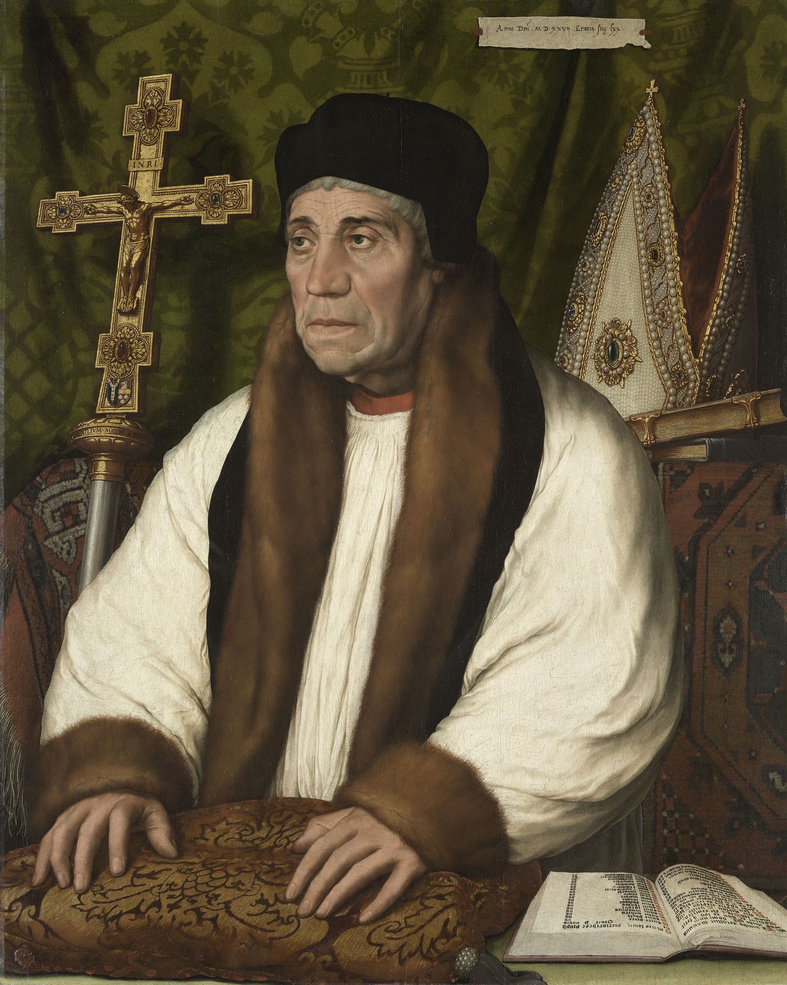 Portrait de William Warham, archevêque de Canterbury et primat d'Angleterre