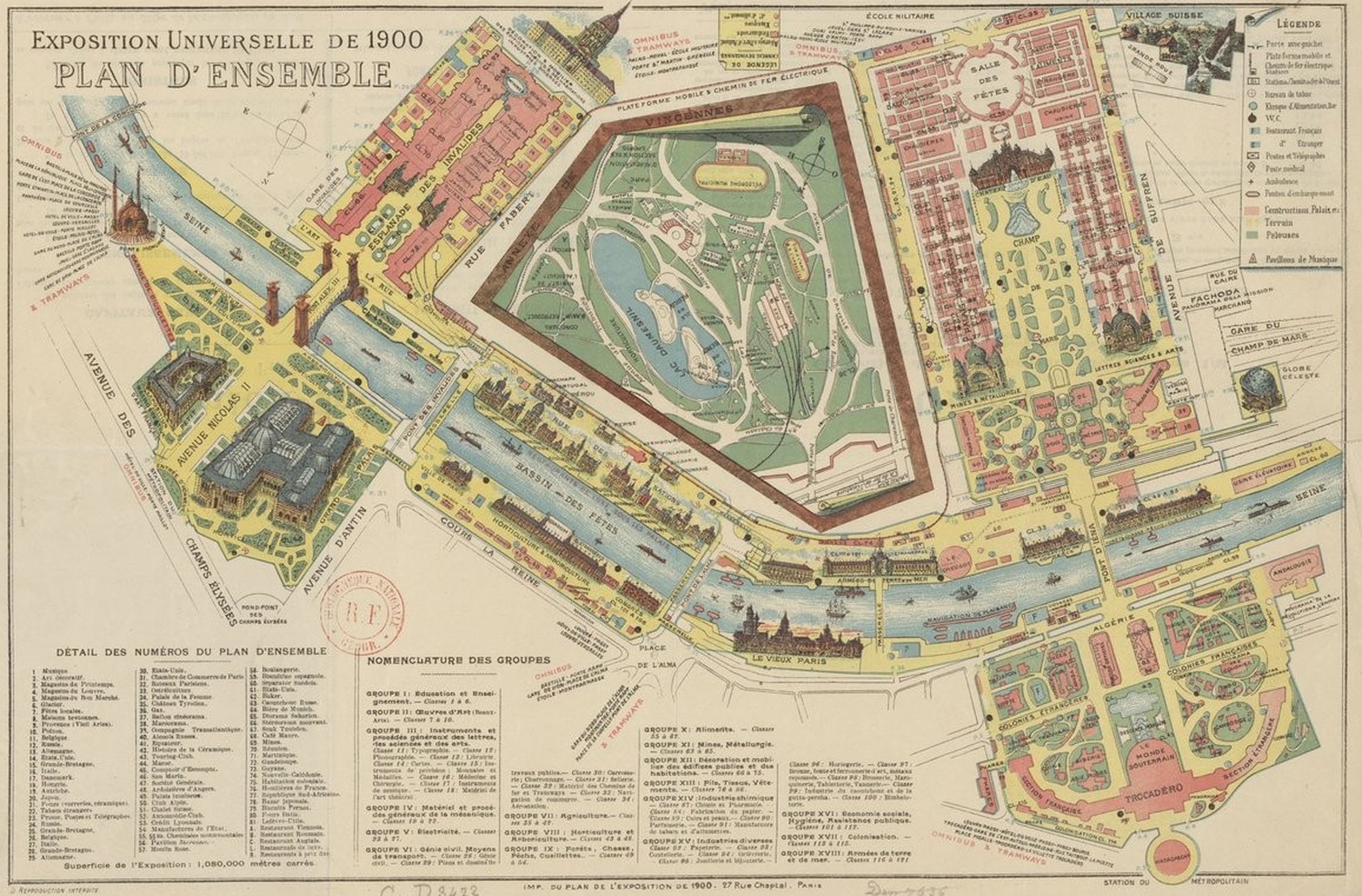 Exposition universelle de 1900. Plan d'ensemble