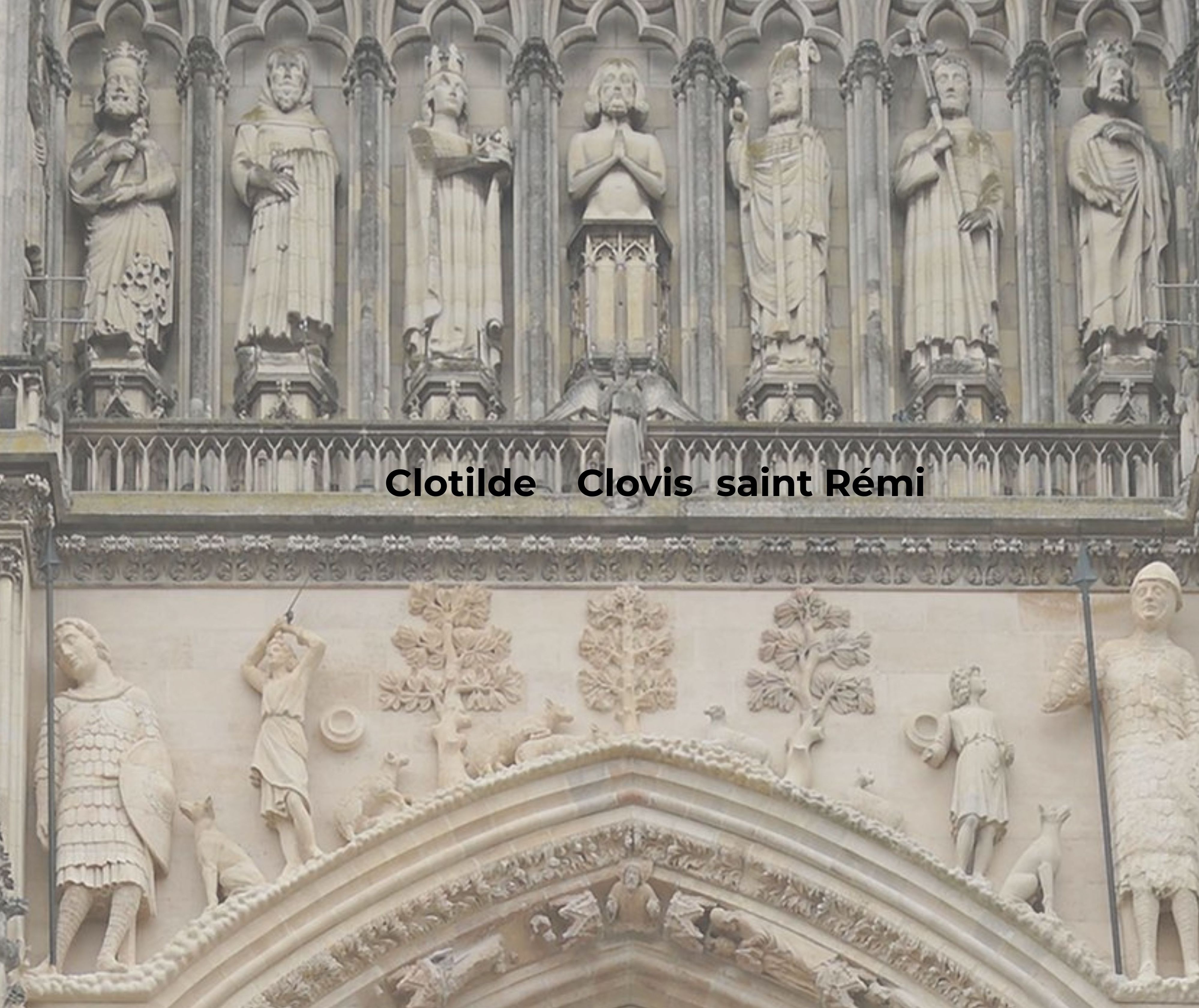 Clovis, Clotilde et l’évêque Remi 