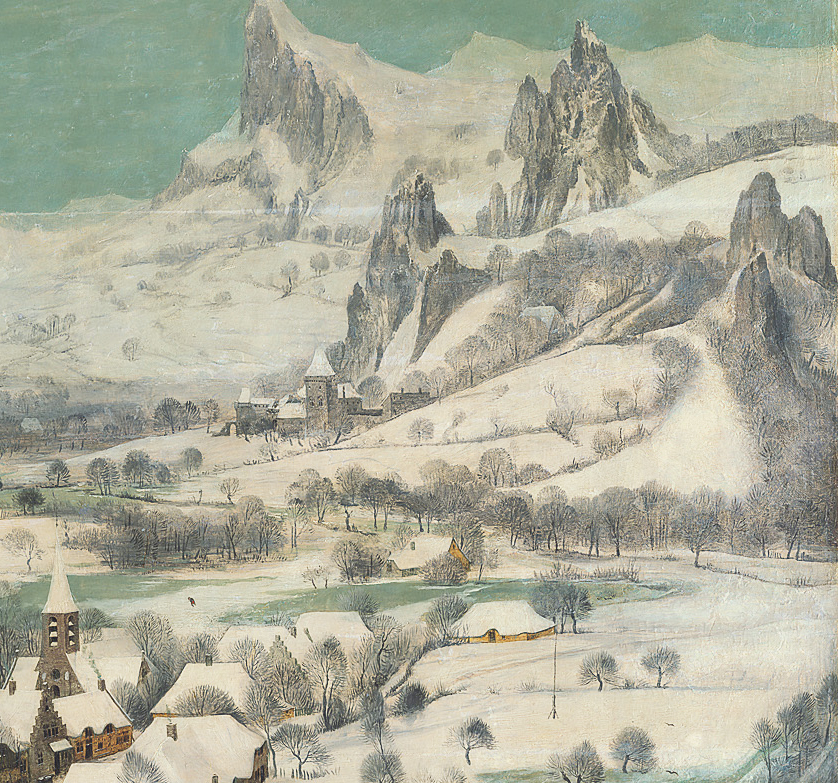 Chasseurs dans la neige 