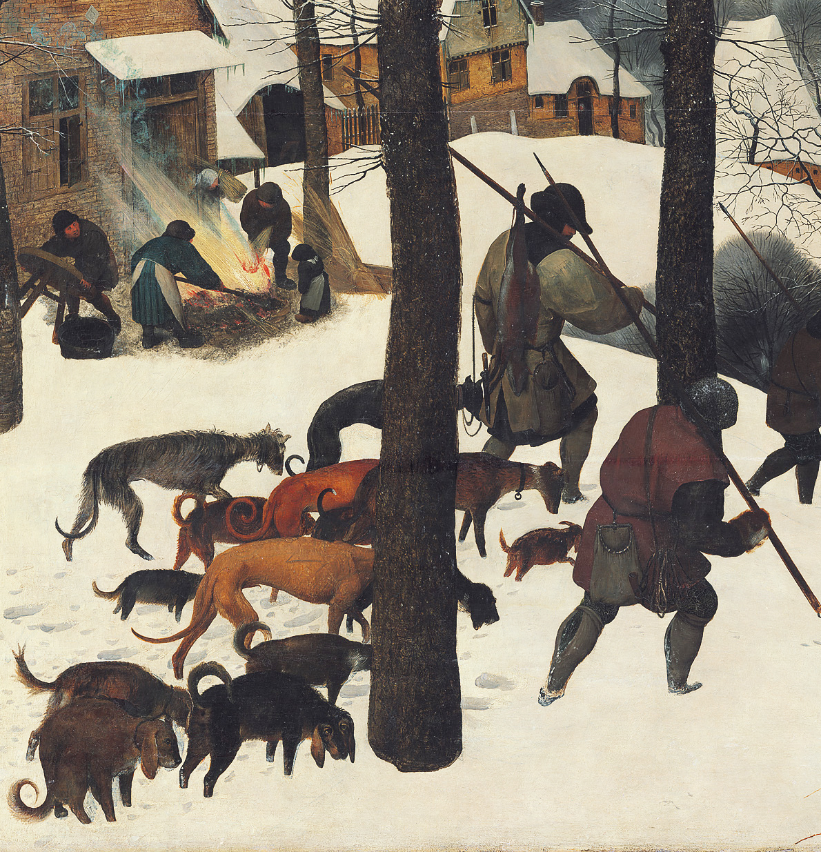 Chasseurs dans la neige