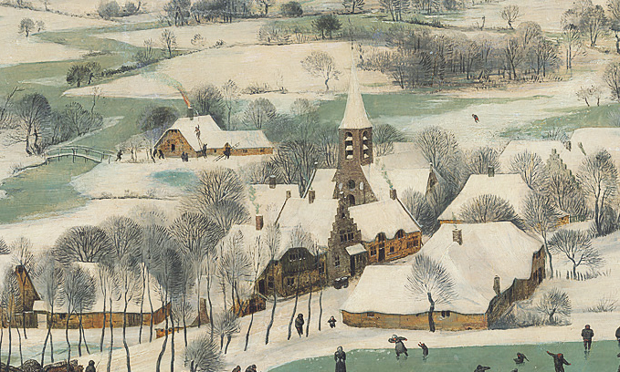 Chasseurs dans la neige