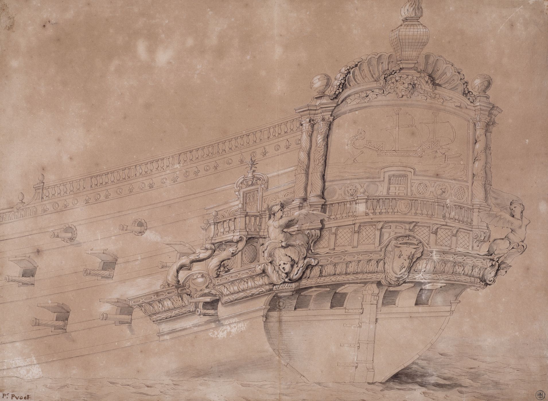 Arrière du vaisseau "Le Paris"