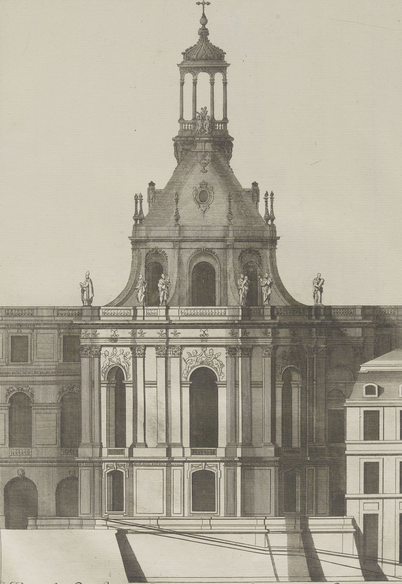 La Chapelle royale de Versailles du côté de la cour