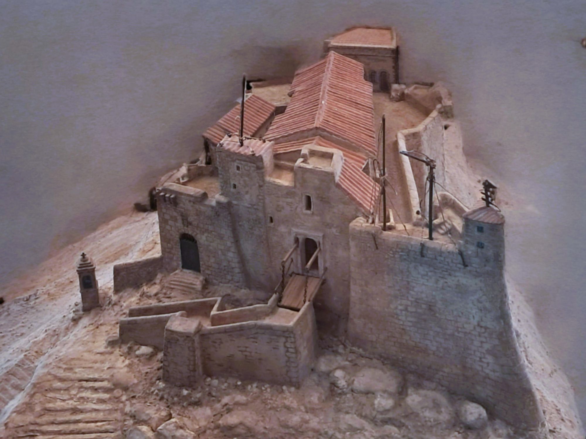 Maquette de l'ancien fort de Marseille
