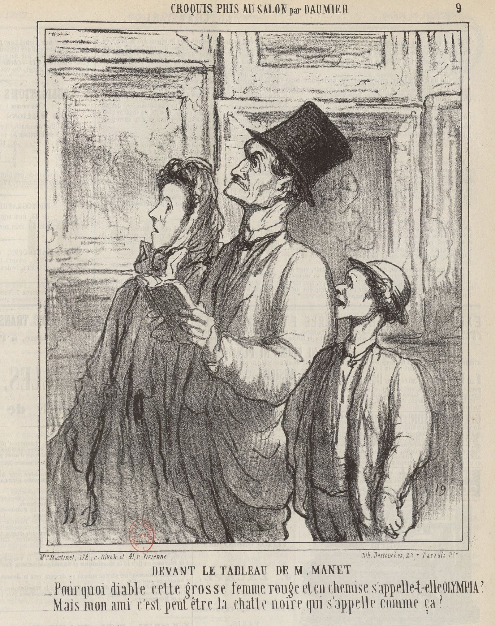 Devant le tableau de M.Manet