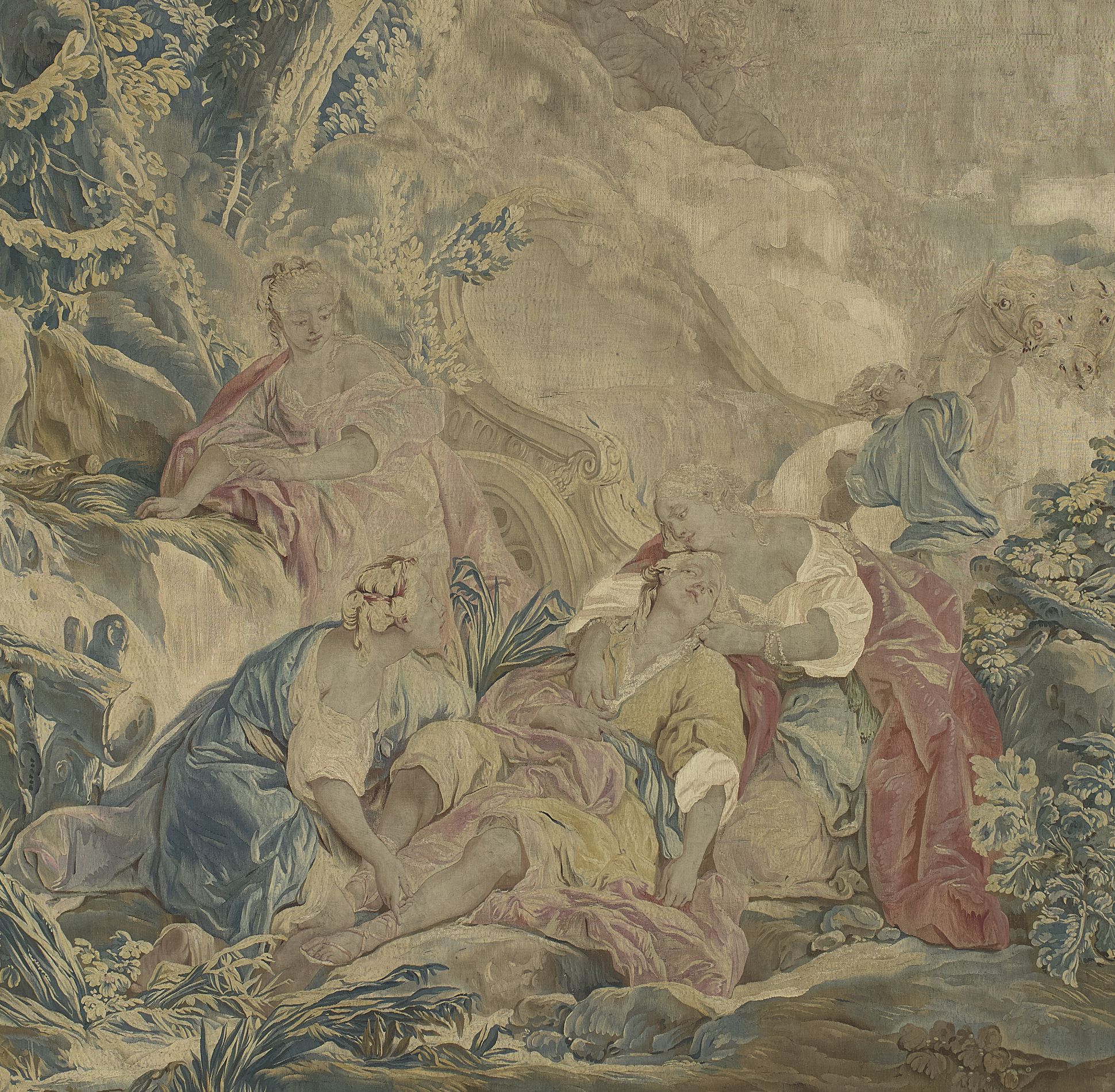 Céladon tiré du Lignon par les nymphes Céladon tiré du Lignon par les nymphes