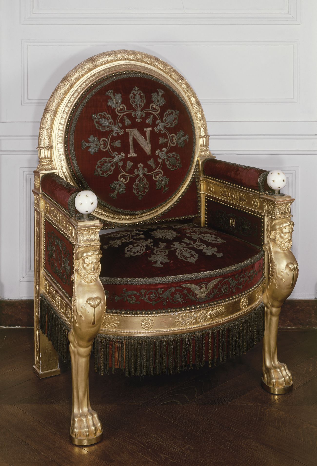 Trône de Napoléon Ier à l'époque du Second Empire
