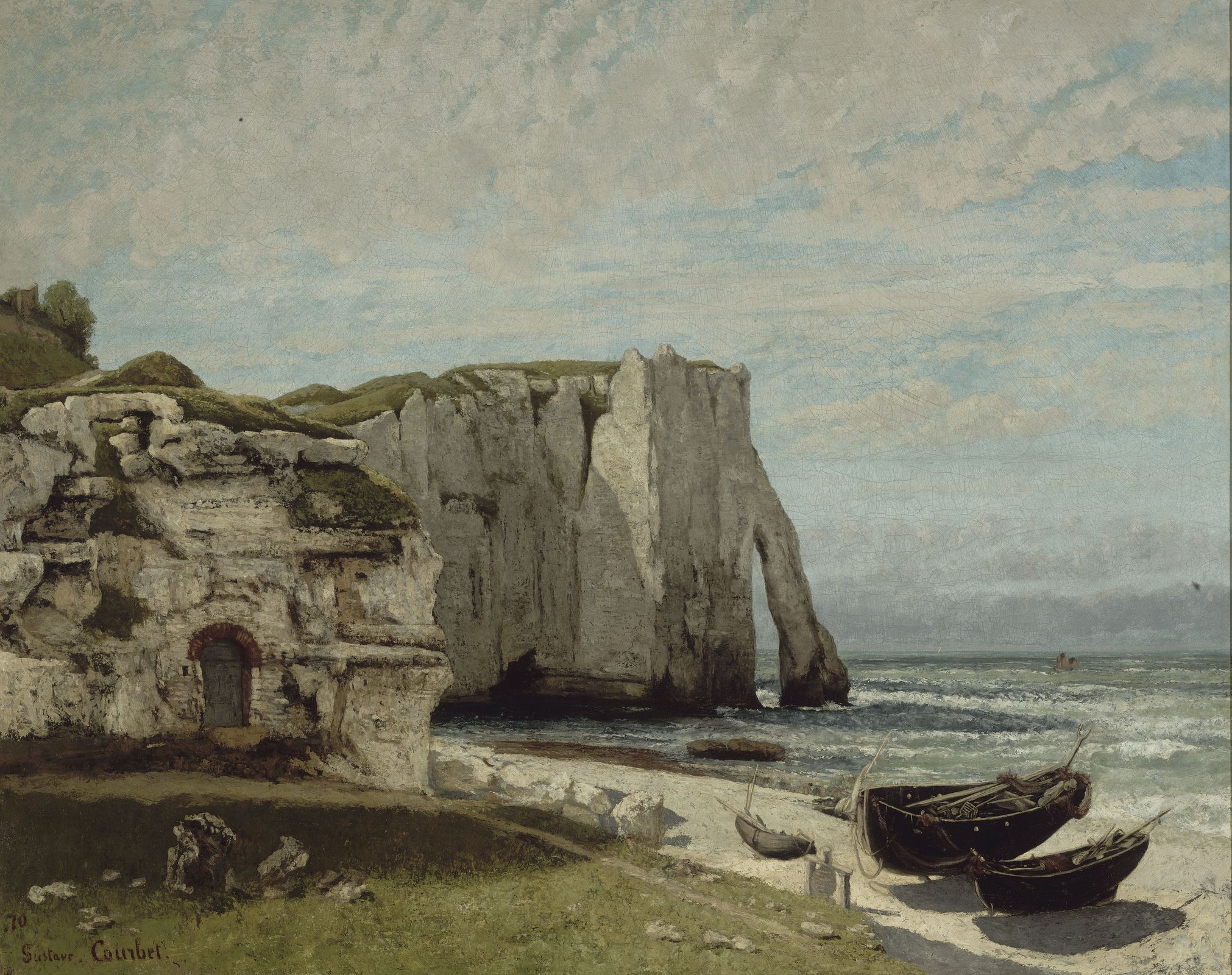 La Falaise d'Etretat après l'orage