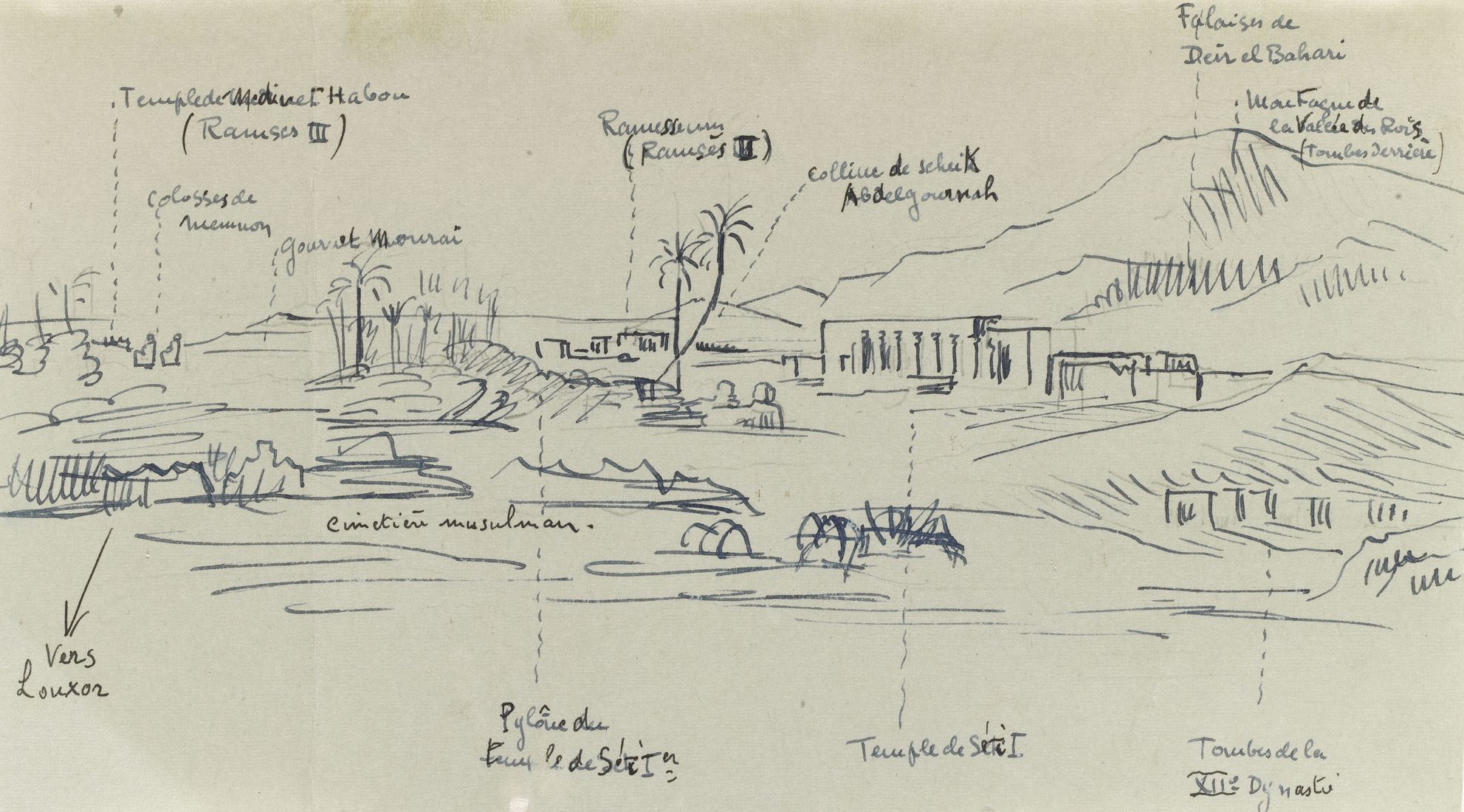 Vue de la vallée des Rois