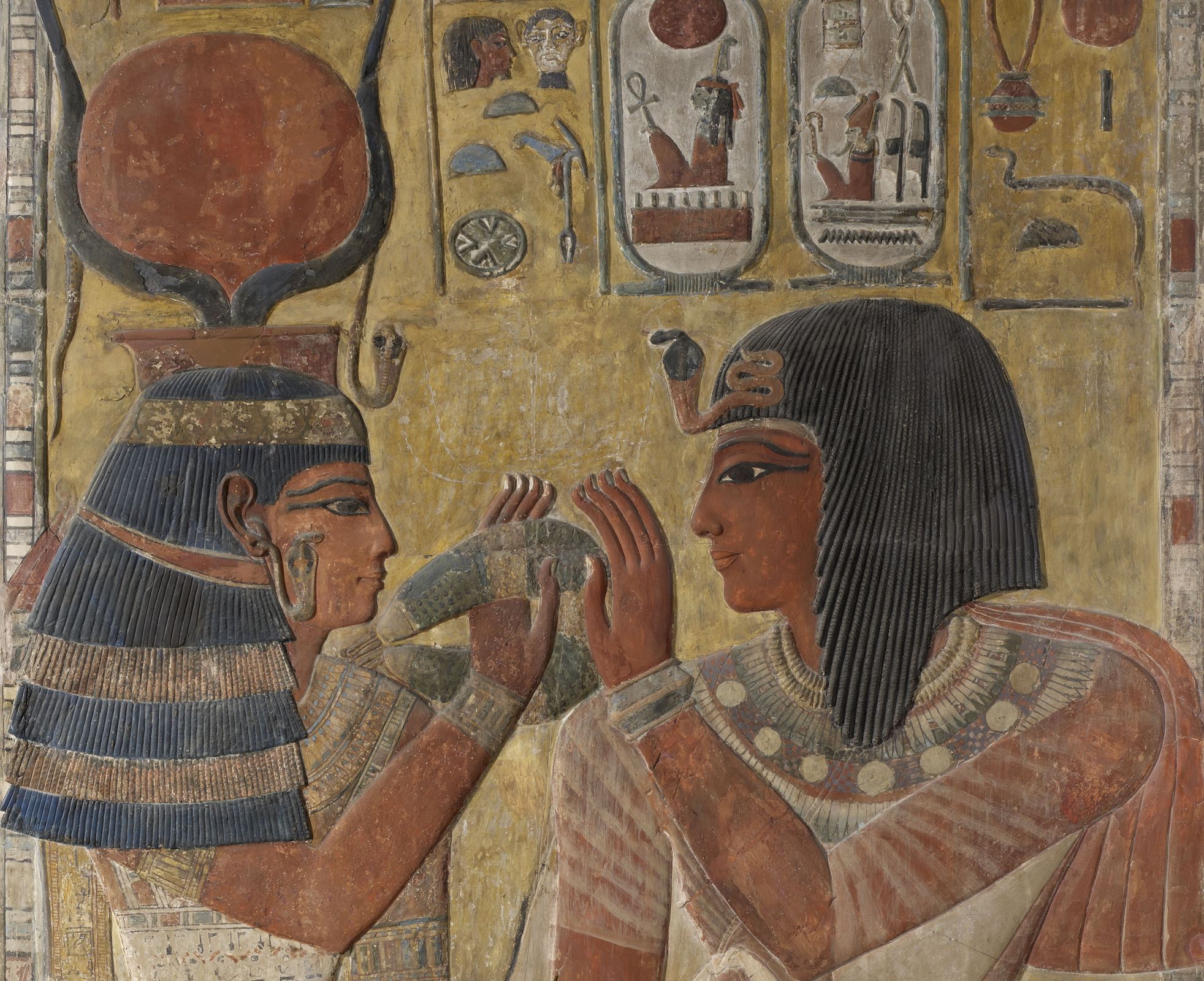 Relief de Séthi Ier et Hathor