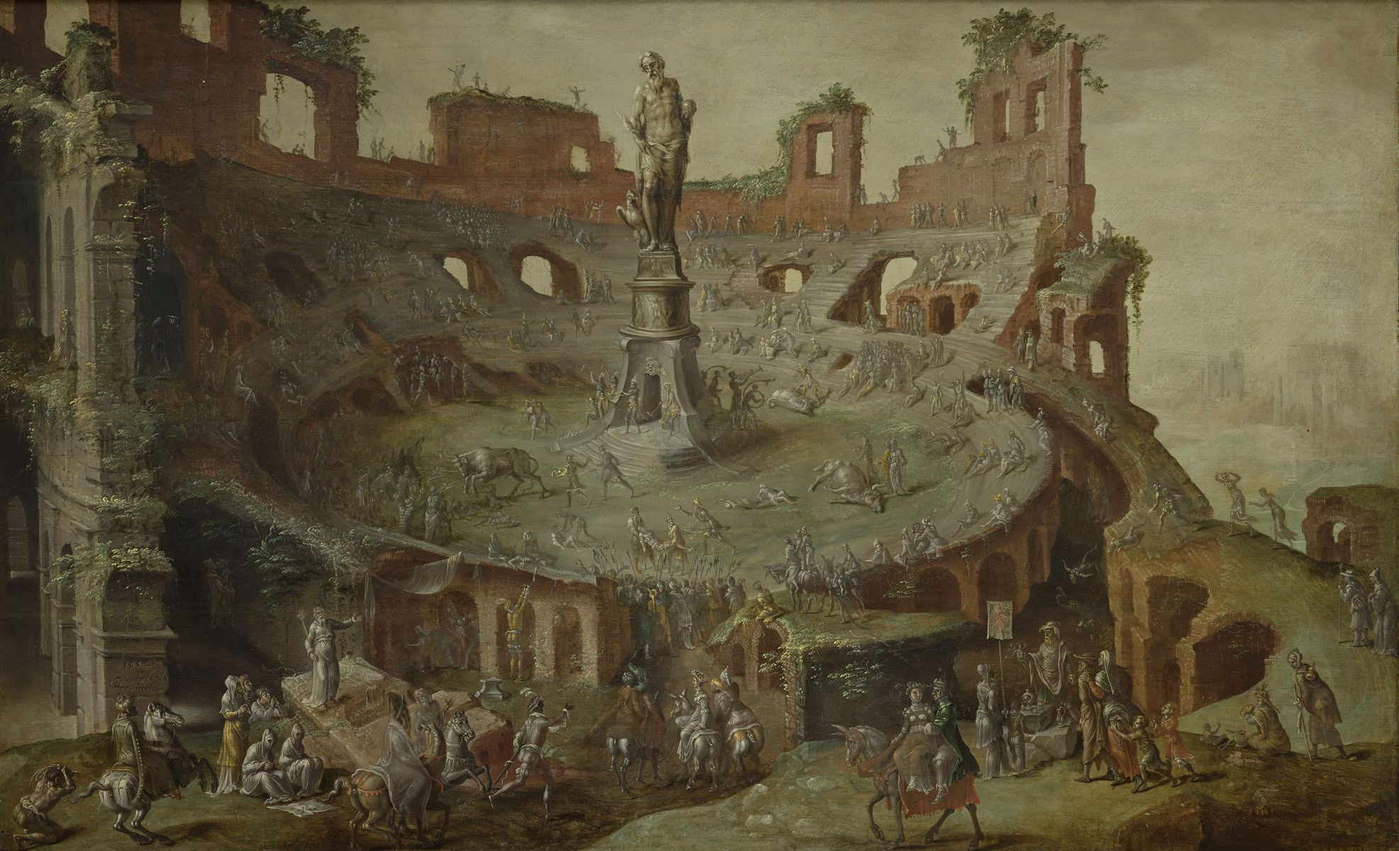 Course de taureaux dans le Colisée