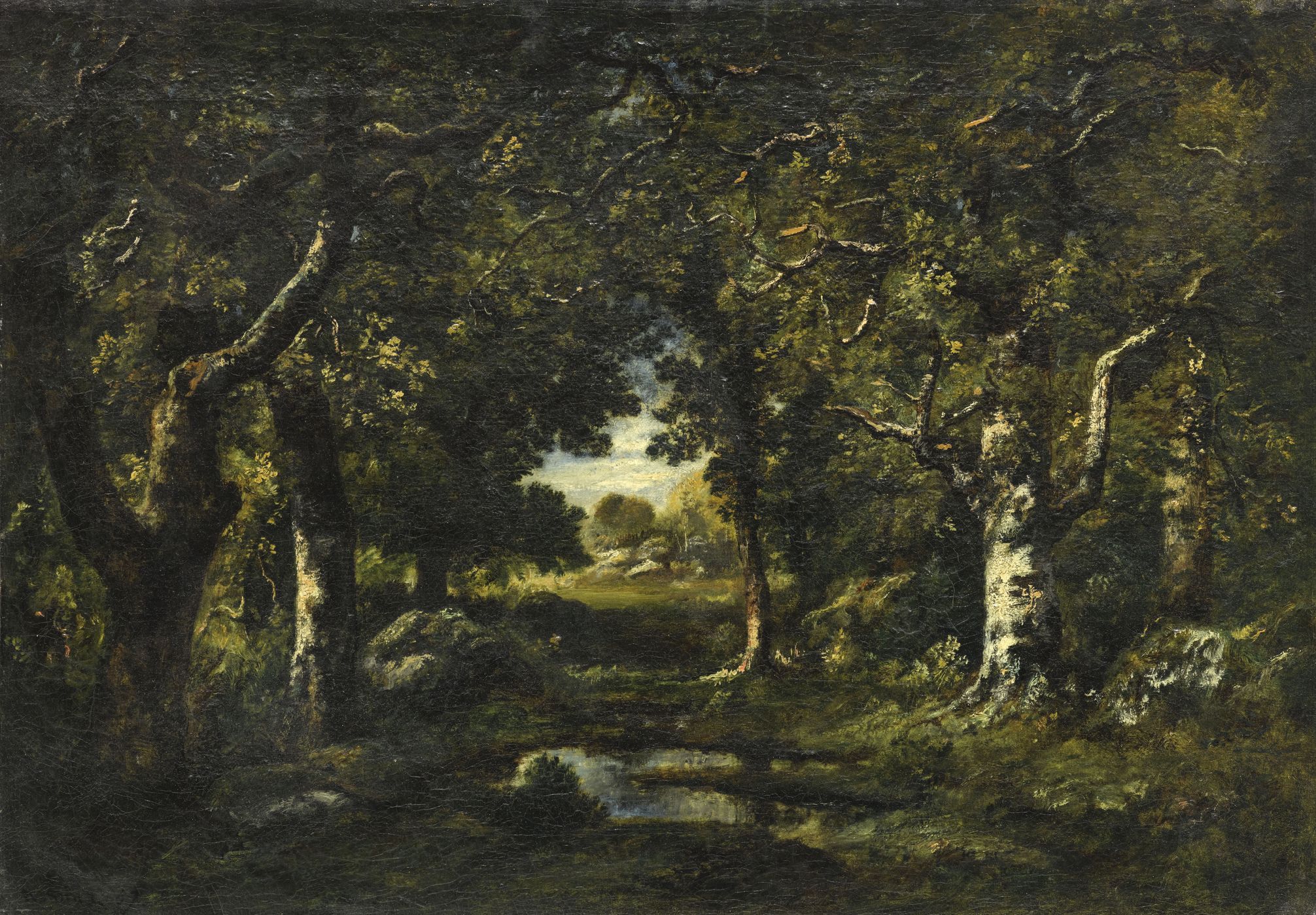 Mare sous les chênes