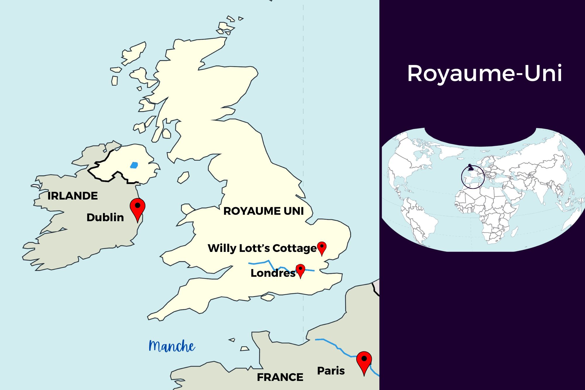 Carte du Royaume-Uni