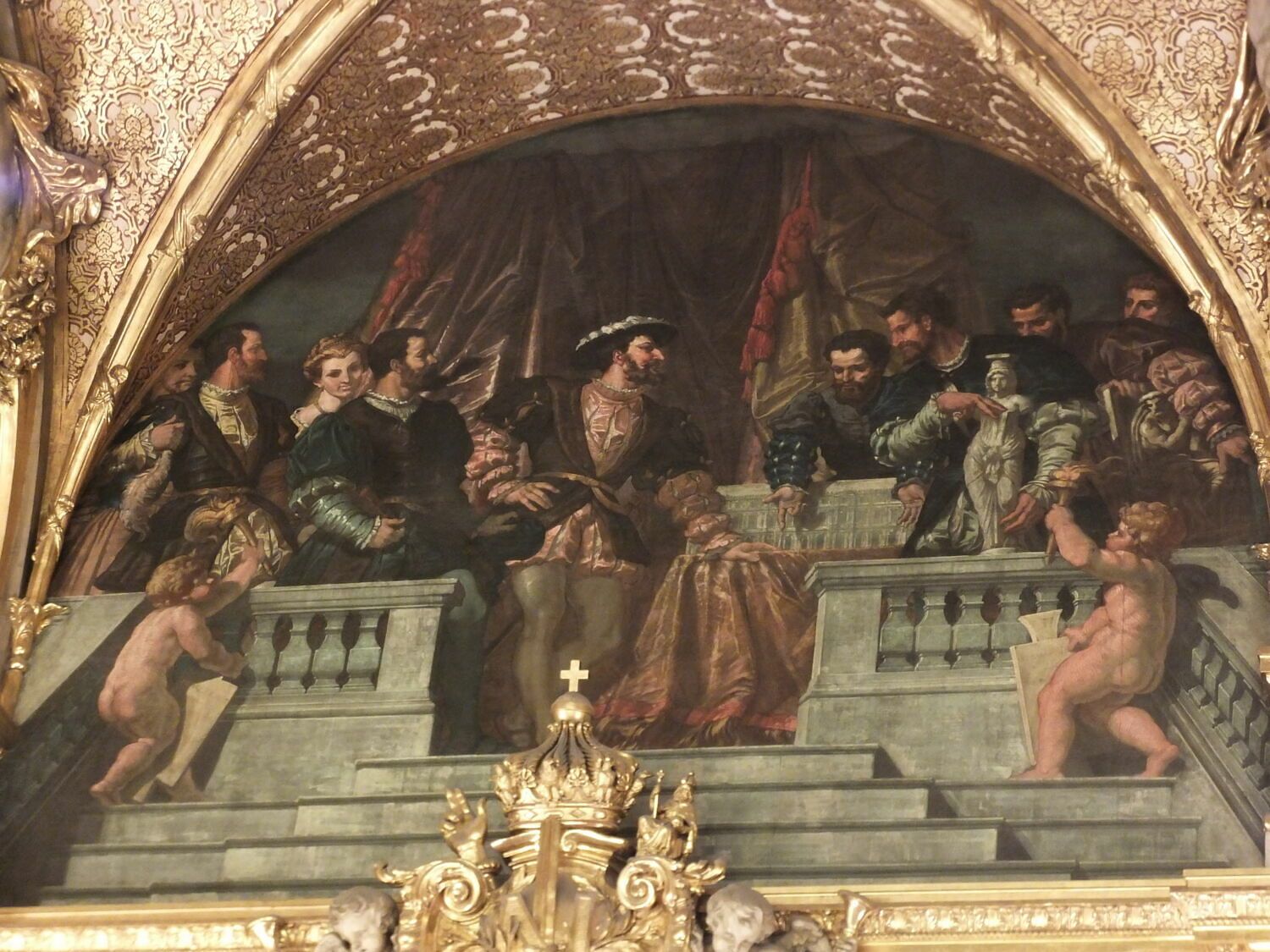 Présentation à François Ier du projet primitif du Louvre