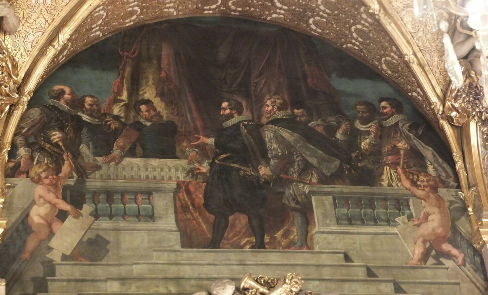 Présentation à Henri IV de la Galerie du bord de l'eau