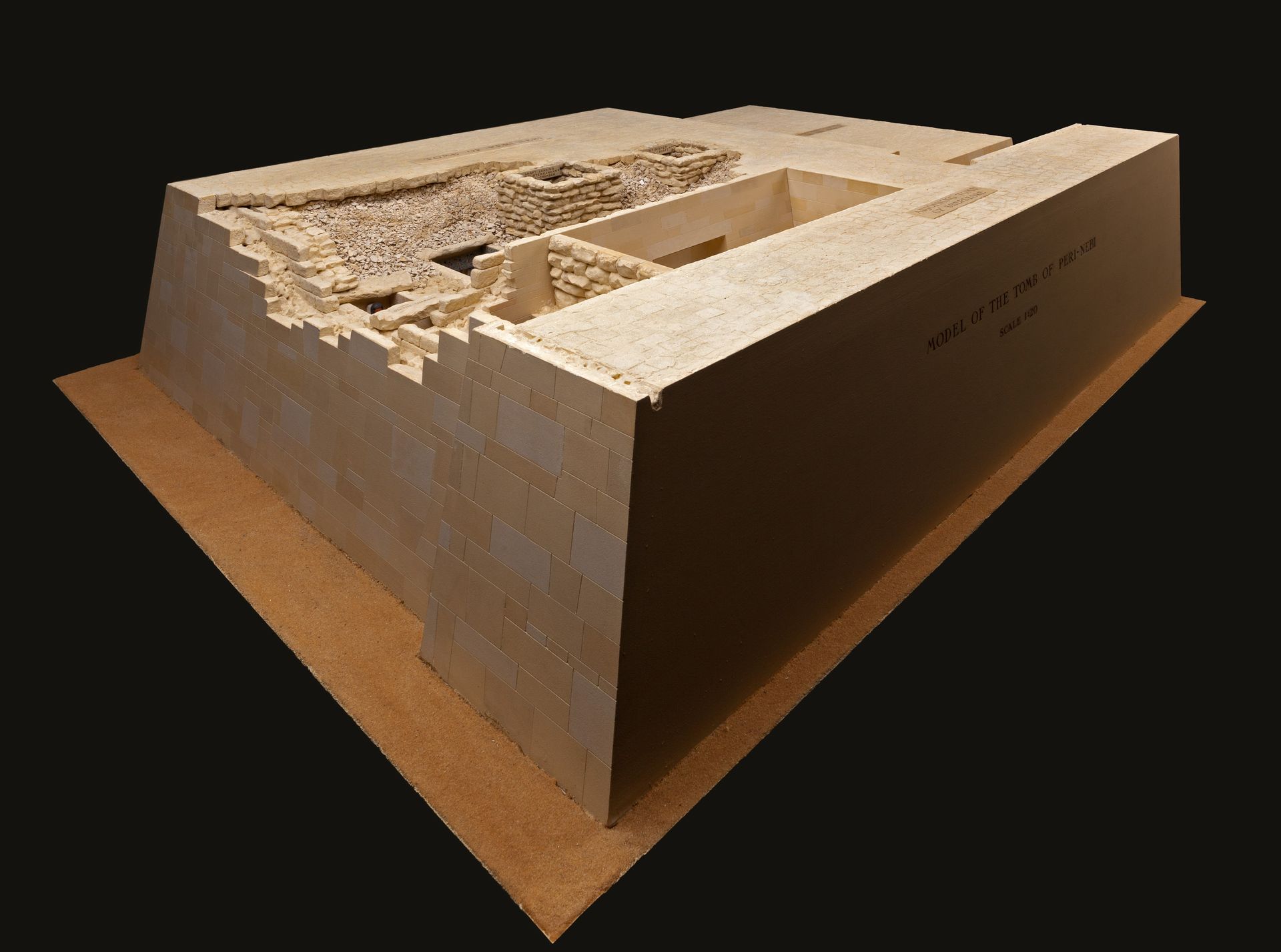 Maquette du mastaba Tombe de Perneb